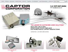 Tablet Screenshot of captorcorp.com